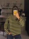 KAHVE DOING ÇİZGİLİ SWEATER