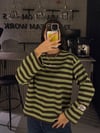 KAHVE DOING ÇİZGİLİ SWEATER