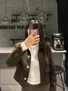 KAHVE GOLD DÜĞMELİ TÜVİT CEKET