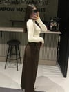 KAHVE KEMERLİ KUMAŞ PANTOLON