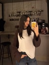 KAHVE REKLAM KOL SWEATER