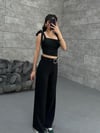 KALIN KEMERLİ SİYAH PANTOLON