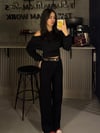 KEMERLİ SİYAH JEAN