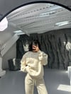 KREM 3 İPLİK BİSİKLET YAKA SWEAT