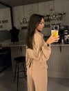 KREM İTHAL BAĞLAMALI PİKE TAKIM