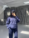 LACİVERT 3 İPLİK KAPÜŞONLU SWEAT