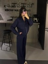 LACİVERT CEPLİ HIRKA PANTOLON TAKIM