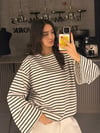 LACİVERT ÇİZGİLİ MODAL TİŞÖRT