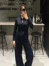 LACİVERT DÜĞMELİ HIRKA TRİKO PANTOLON  TAKIM