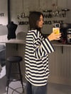 LACİVERT LIGHT ÇİZGİLİ SWEATER