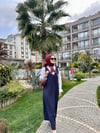 LACİVERT OMUZ DETAY JİLE