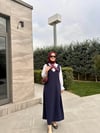 LACİVERT OMUZ DETAY JİLE
