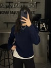 LACİVERT ÖRGÜ KAZAK