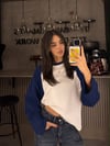 LACİVERT REGLAN KOL SWEATER