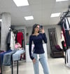 LACİVERT YAN DETAY Massimo D.  BLUZ