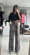 LEOPAR DESEN KUMAŞ PANTOLON