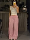 MODAL KUMAŞ PEMBE  PANTOLON