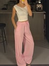 MODAL KUMAŞ PEMBE  PANTOLON