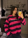 MOR ÇİZGİLİ SWEATER