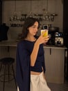 PELERİN LACİVERT BLUZ