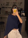PELERİN LACİVERT BLUZ