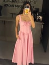 PEMBE CEPLİ KORSELİ ELBİSE 
