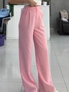 PEMBE CEPLİ KUMAŞ PANTOLON