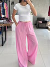 PEMBE GOFRE KUMAŞ PANTOLON