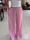 PEMBE GOFRE KUMAŞ PANTOLON