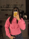 PEMBE KORSE KAPÜŞONLU SWEAT