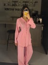 PEMBE KORSELİ TENSEL BAĞCIKLR TAKIM