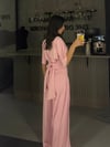 PEMBE KUŞAKLI MODAL TAKIM