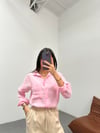 PEMBE MÜSLİN OVERSIZE GÖMLEK