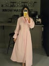 PEMBE PİLİSE ELBİSE