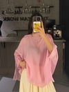PEMBE TÜL SALAŞ GÖMLEK