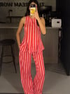 PEMBE VİRAL ÇİZGİLİ TAKIM