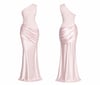 PUDRA PEMBE SATEN ELBİSE 