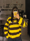 SARI ÇİZGİLİ SWEATER