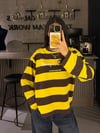 SARI ÇİZGİLİ SWEATER