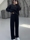SİYAH 3 İPLİK PAMUKLU UNISEX EŞOFMAN ALTI