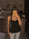 SİYAH BAĞLAMALI BLUZ