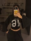 SİYAH BASKILI BEL KORSELİ BODY