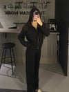 SİYAH CEPLİ HIRKA PANTOLON TAKIM