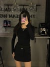 SİYAH İNCE KEMERLİ ŞORT ETEK