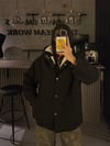 SİYAH KAPÜŞONLU ASTARLI PELUŞ CEKET