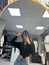 SİYAH KORSE FERMUARLI HIRKA