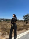 SİYAH ÖRME PAREO TAKIM