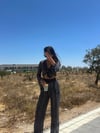 SİYAH ÖRME PAREO TAKIM