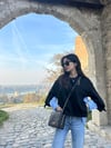 SİYAH TASARIM SWEAT GÖMLEK  