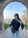 SİYAH TASARIM SWEAT GÖMLEK  